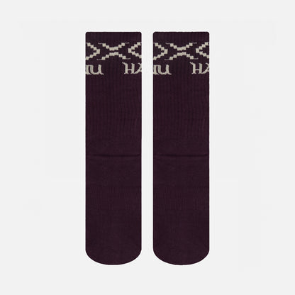 Calcetines Mujer Las Tres Puntas Pack Medio Azul / Celeste / Burdeo Haka Honu