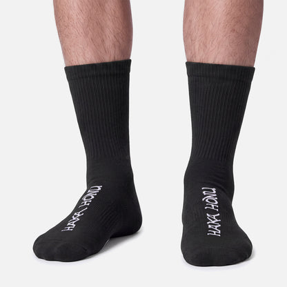Calcetines Unisex Las Tres Puntas Pack Medio Blanco / Negro / Gris Haka Honu