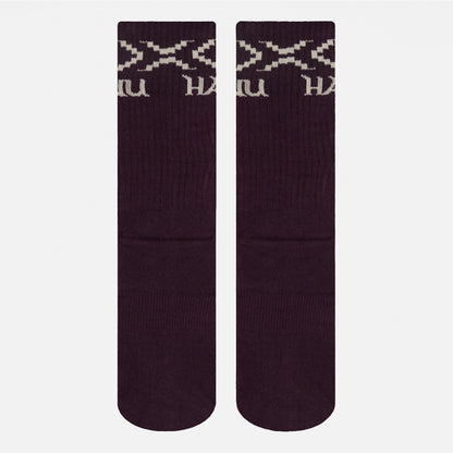Calcetines Mujer Las Tres Puntas Pack Largo Azul / Celeste / Burdeo Haka Honu