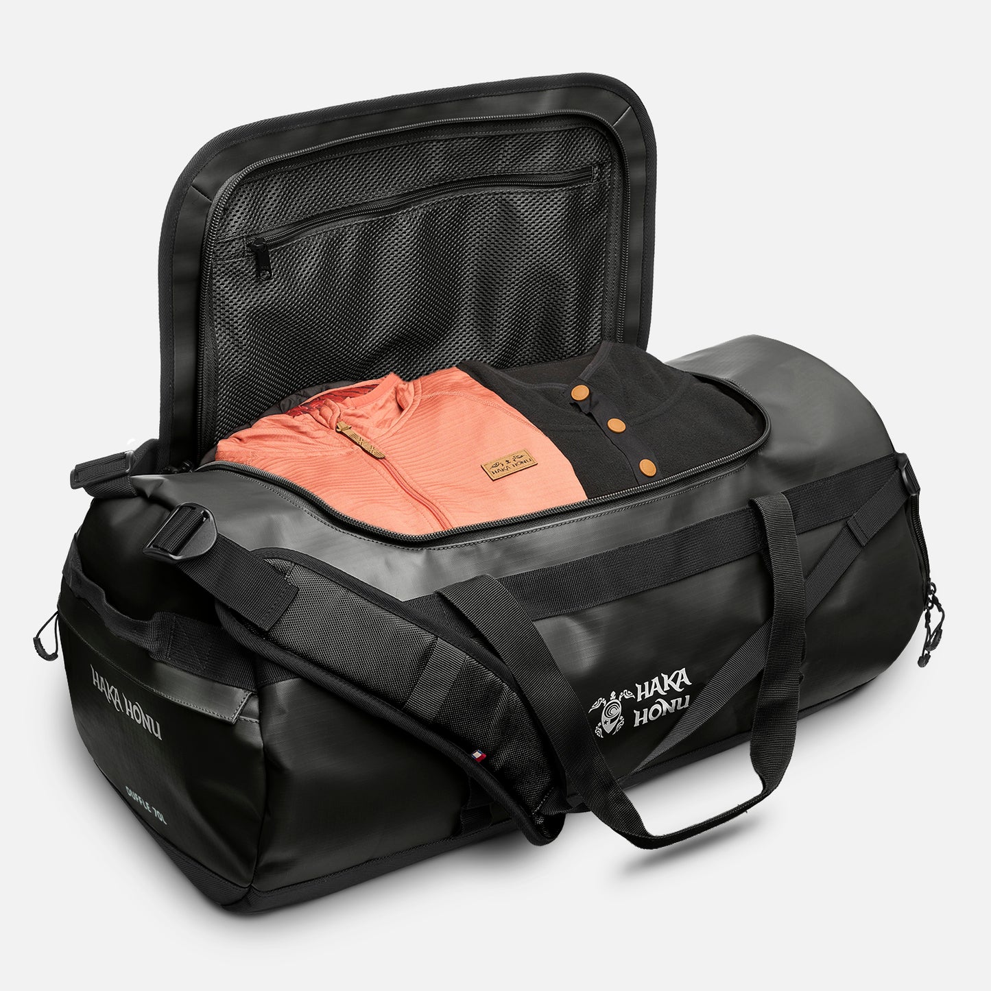 Bolso Duffle 70L Negro Haka Honu