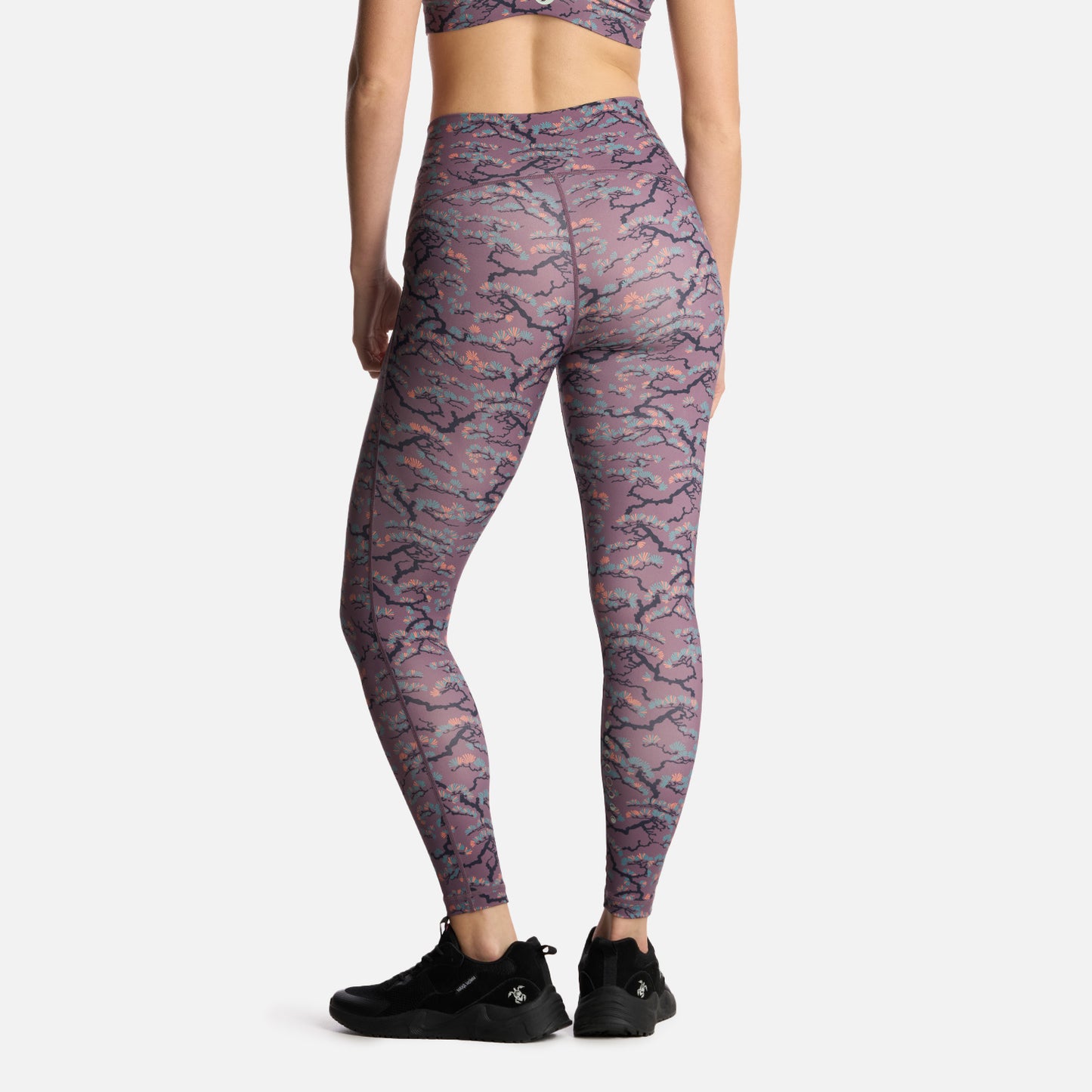 Calza Mujer Coihue Larga Print Morado Claro Haka Honu
