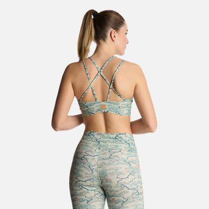 Peto Mujer Copihue Print Menta Haka Honu