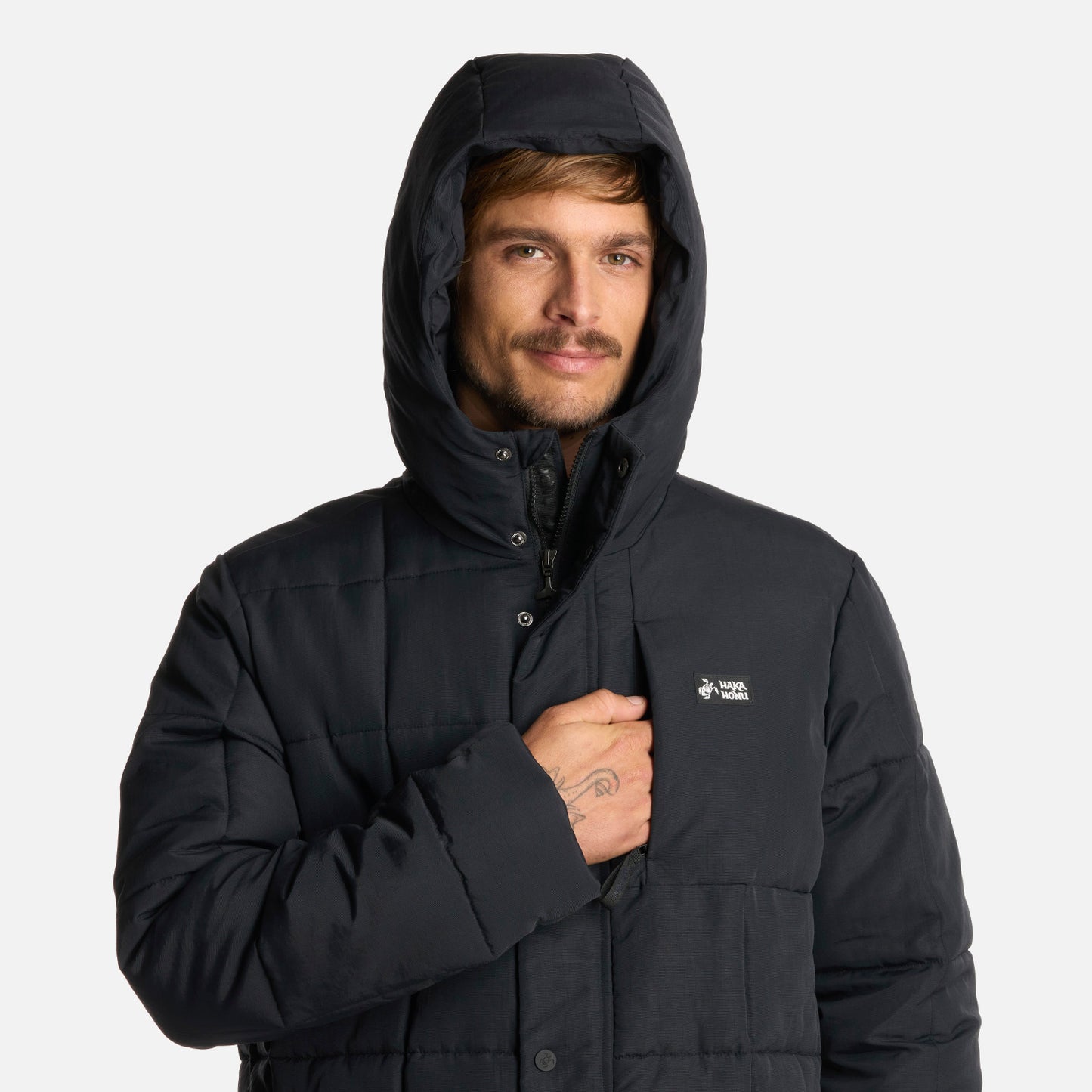 Chaqueta Hombre Aislado Negro Haka Honu