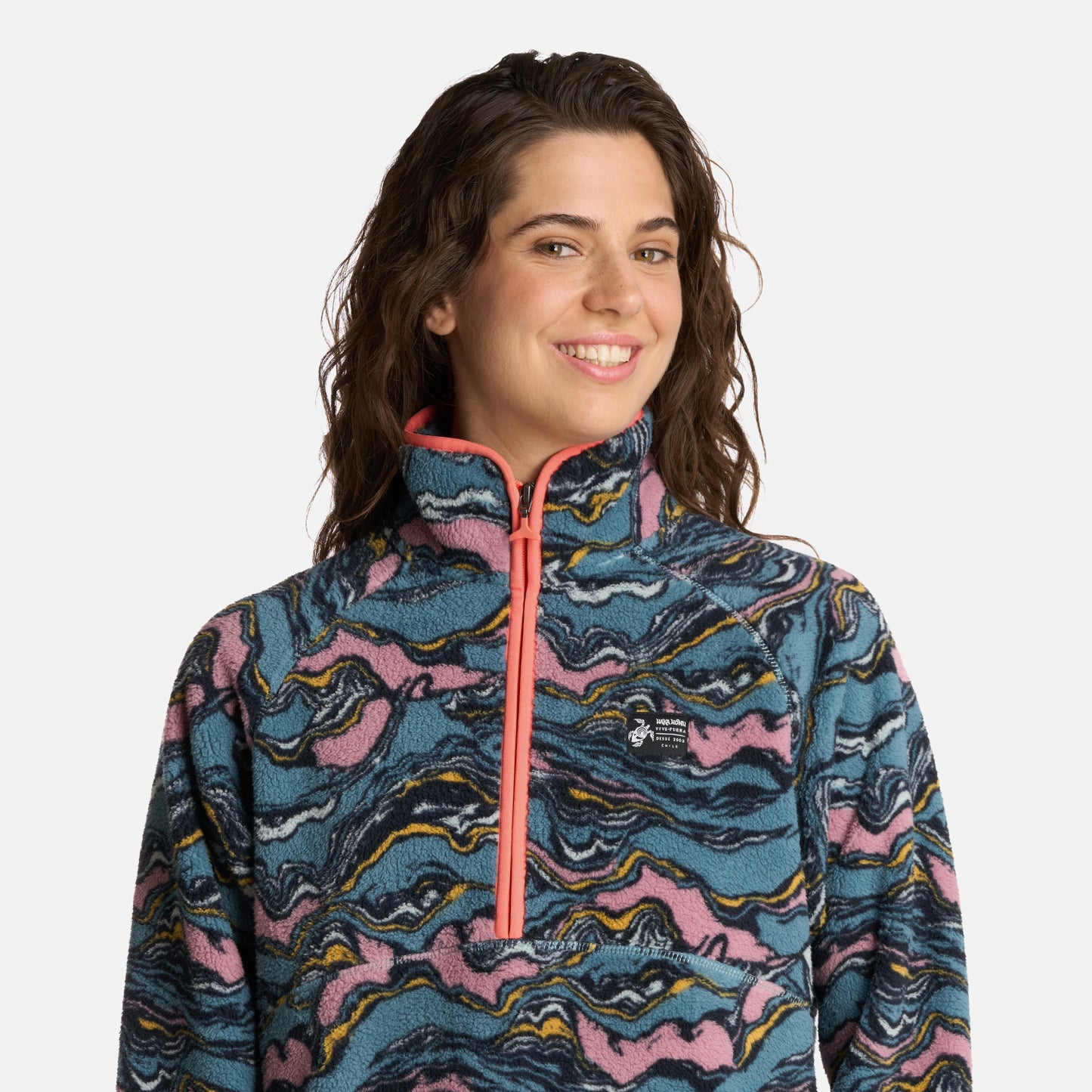 Polar Mujer Fogon Print Petroleo Haka Honu