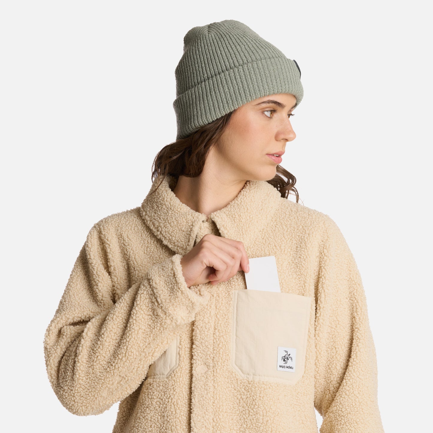 Chaqueta Mujer Leñadora Crema Haka Honu