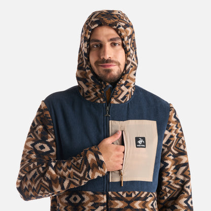 Polerón Hombre Puerto Print Azul Noche Haka Honu