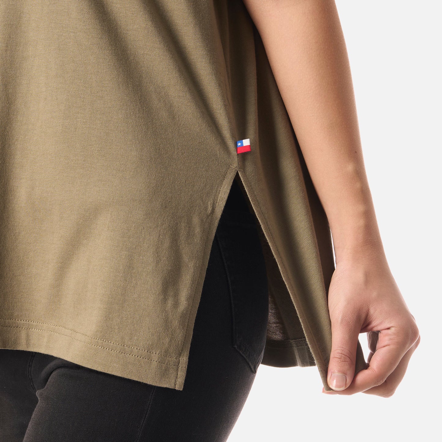 Polera Mujer Mamboo Verde Oliva Haka Honu