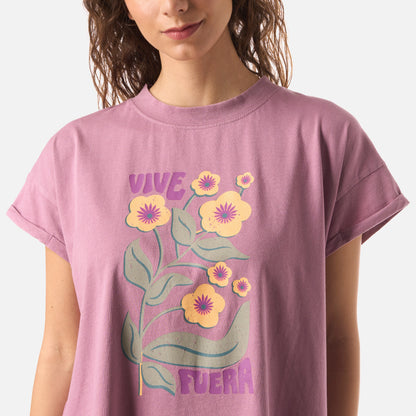 Polera Mujer Garza Lila Haka Honu