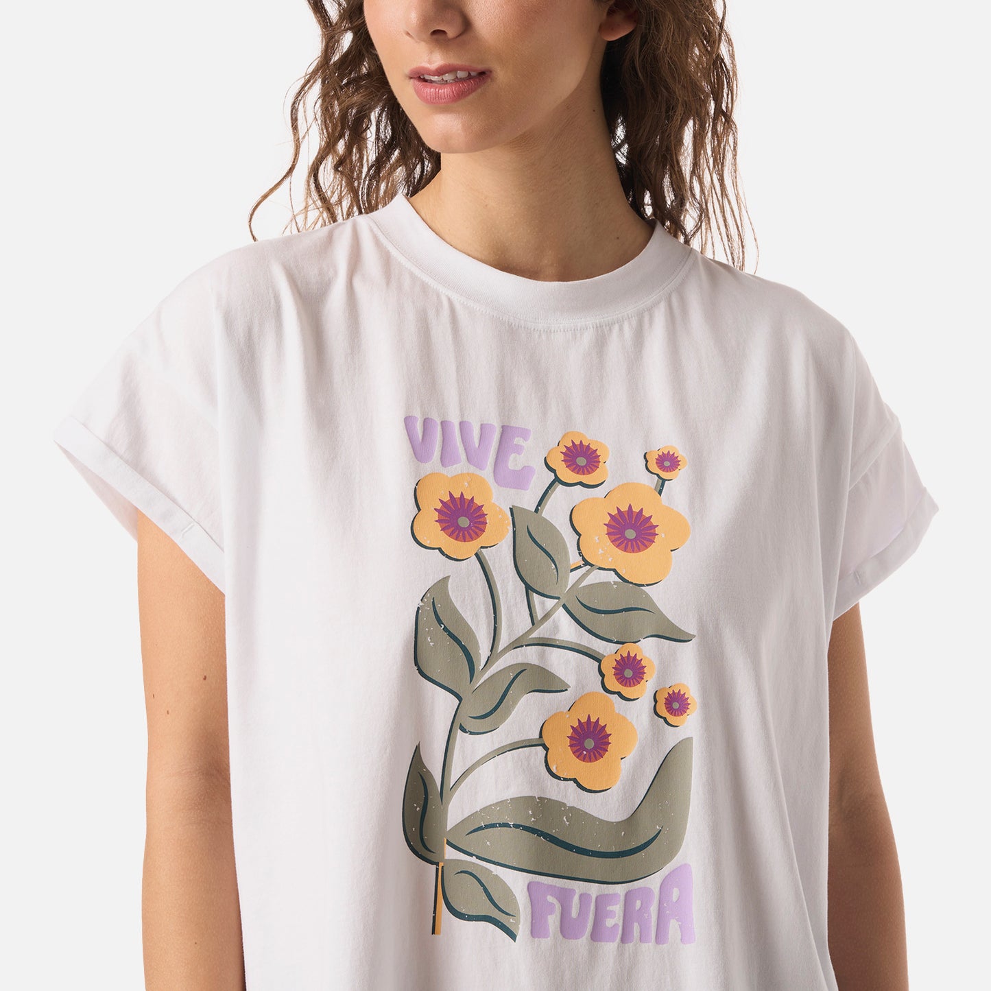 Polera Mujer Garza Blanco Haka Honu