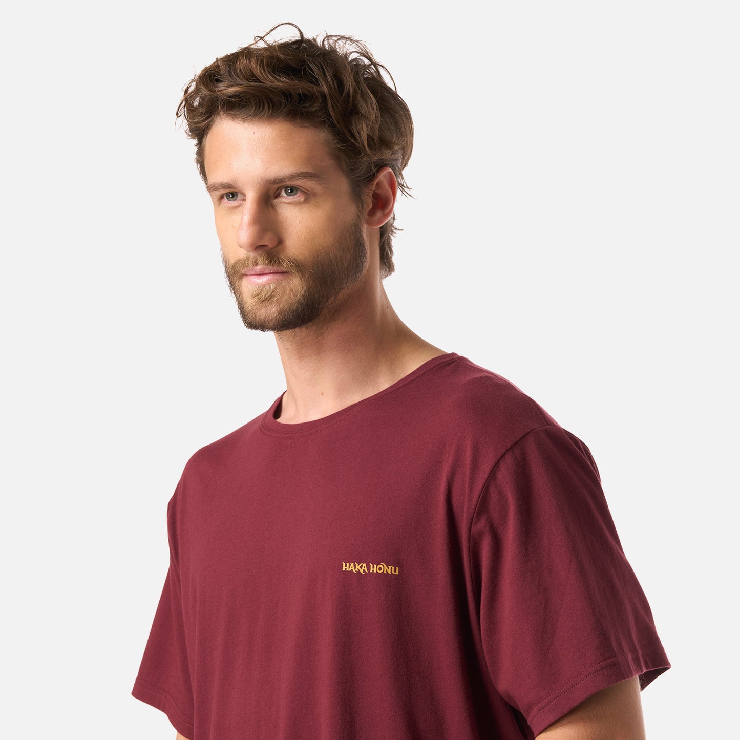 Polera Hombre Polo Burdeo Haka Honu