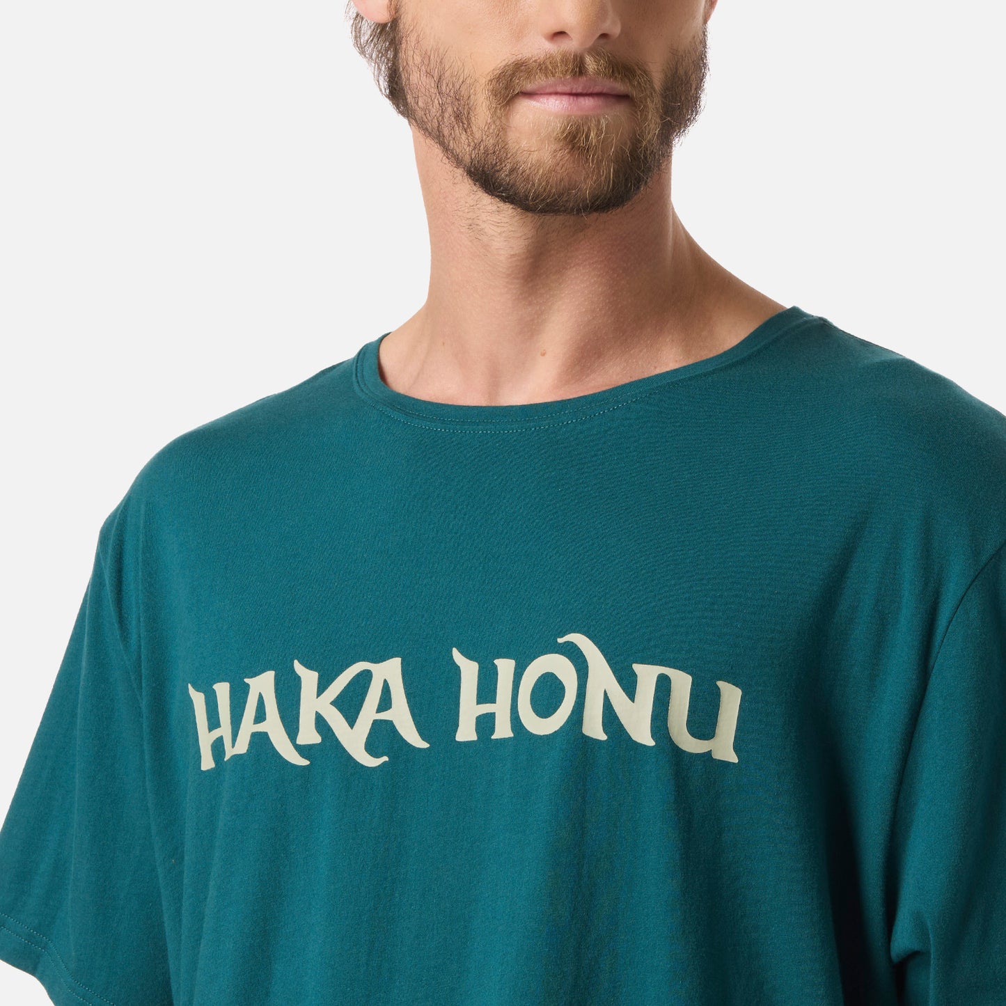 Polera Hombre Logo Petroleo Haka Honu