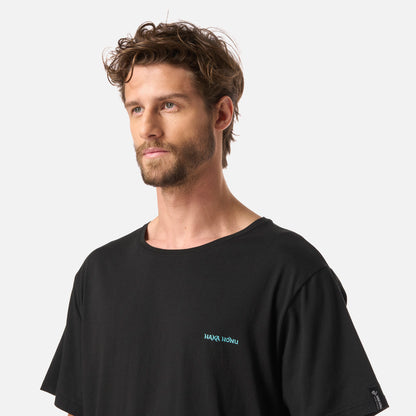 Polera Hombre Natural Negro Haka Honu