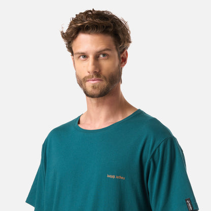 Polera Hombre Natural Petroleo Oscuro Haka Honu