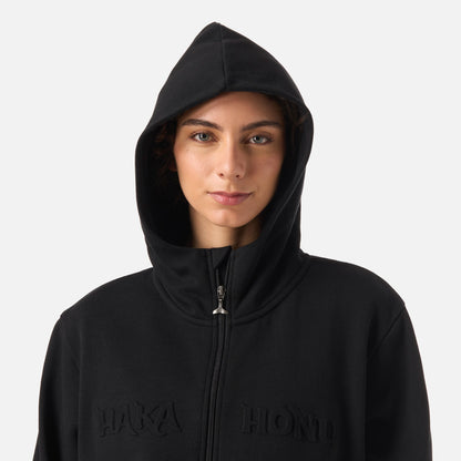 Polerón Mujer Motomami Full Zip Negro Haka Honu