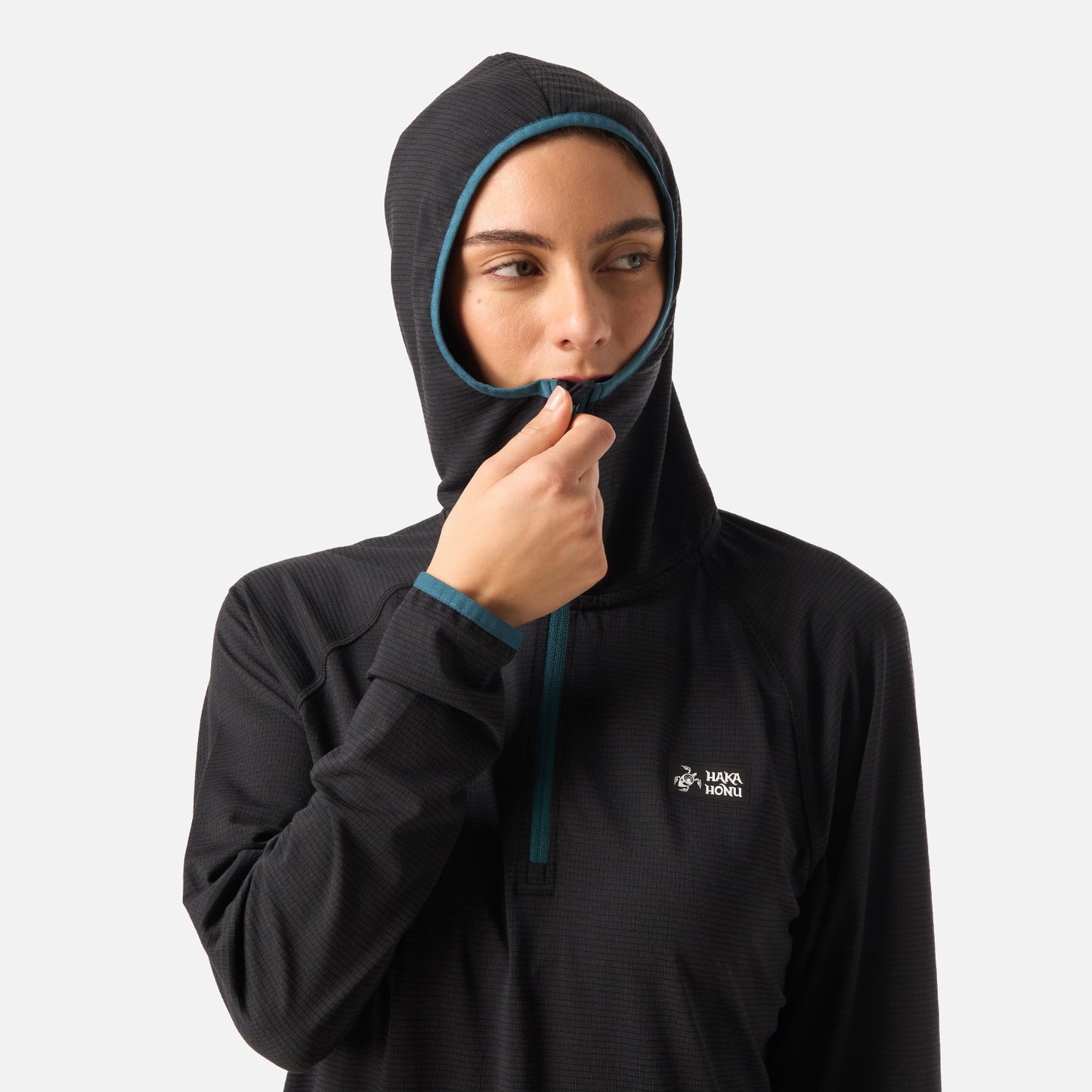 Polerón Mujer Taina Pro Negro Haka Honu