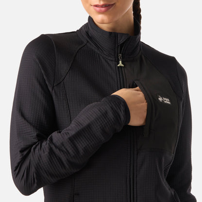 Polerón Mujer Taina Full Zip Negro Haka Honu