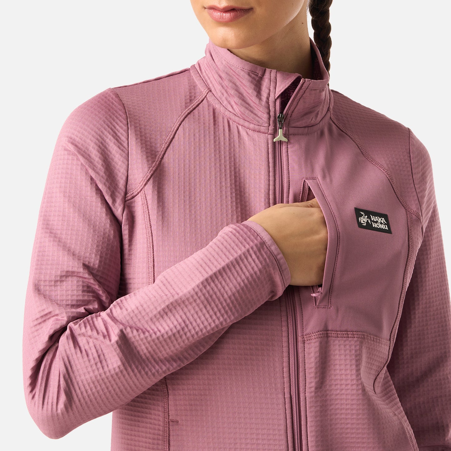Polerón Mujer Taina Full Zip Lila Haka Honu