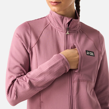 Polerón Mujer Taina Full Zip Lila Haka Honu