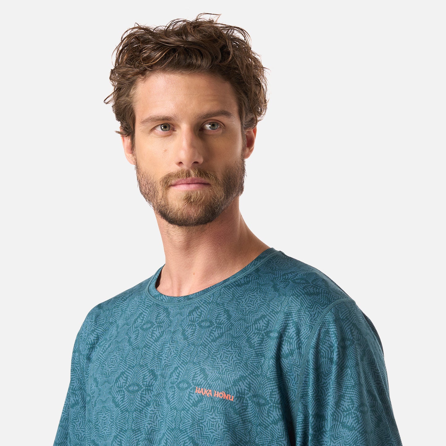 Polera Hombre Sudala Print Petroleo Haka Honu