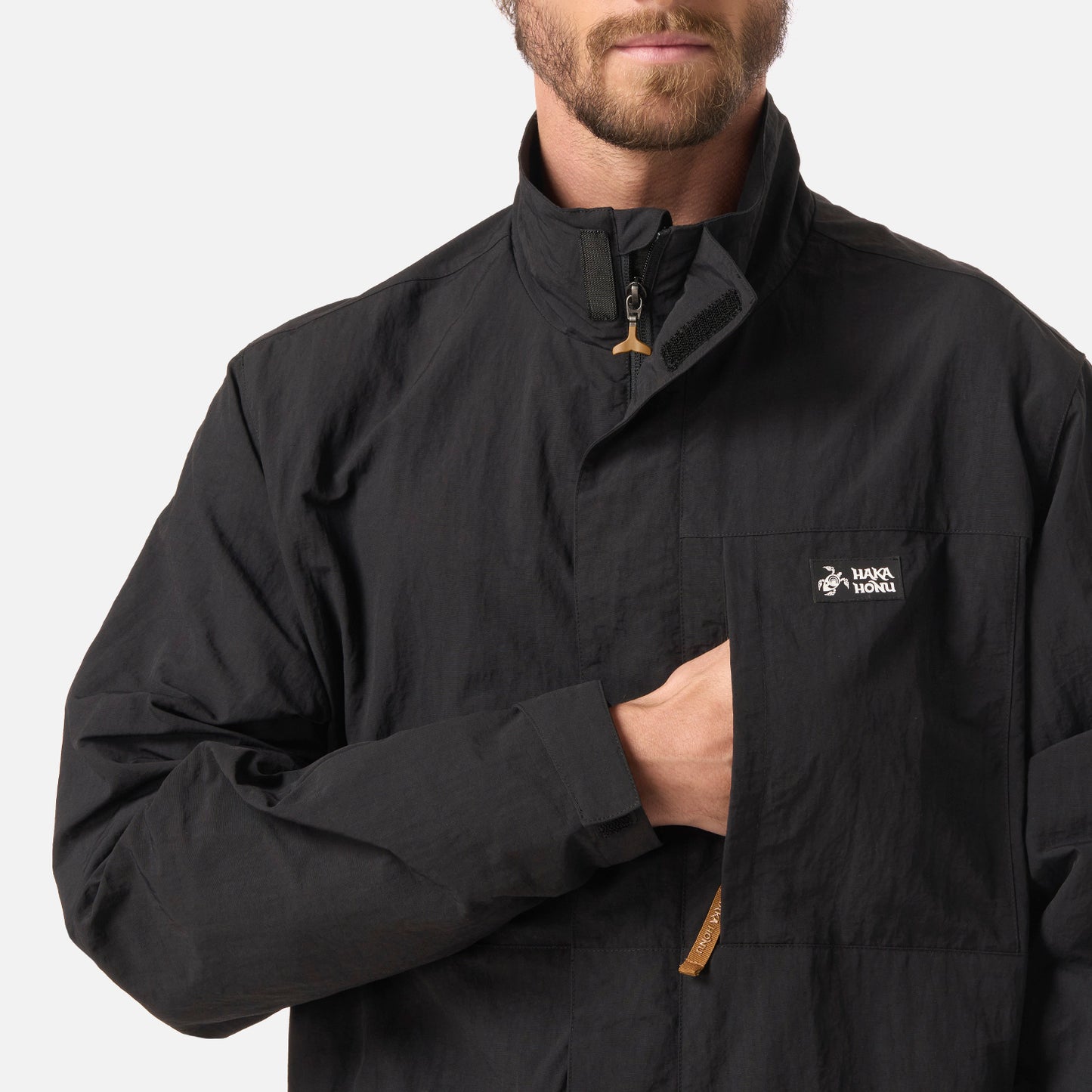 Chaqueta Hombre Hijo Del Viento Negro Haka Honu