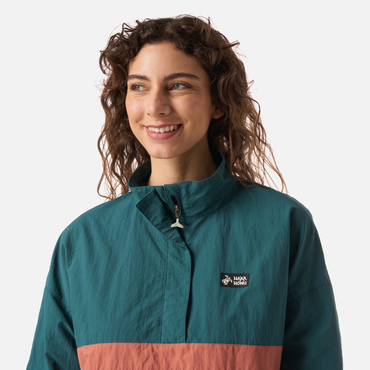 Chaqueta Mujer Hija Del Viento 14 Zip Petroleo Haka Honu