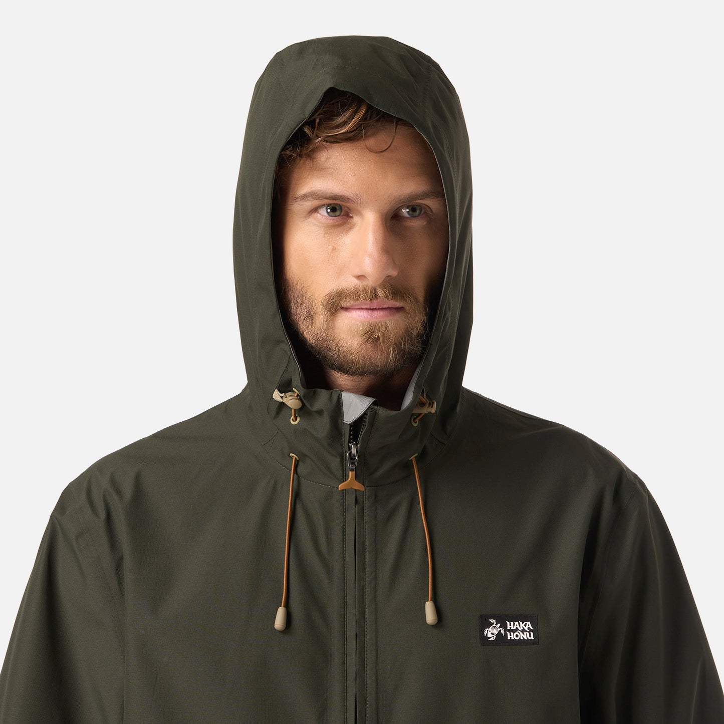 Chaqueta Hombre Viento Norte 14 Zip Verde Militar Haka Honu