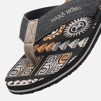Sandalia Hombre Shancla Negro / Beige Haka Honu