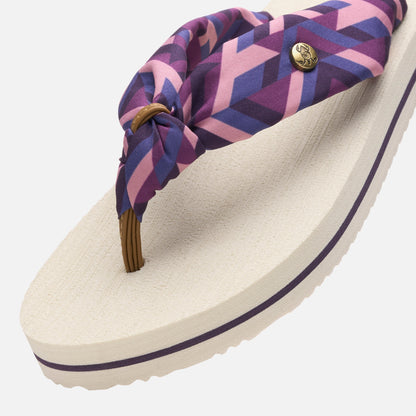 Sandalia Mujer Shancleta Crema Haka Honu