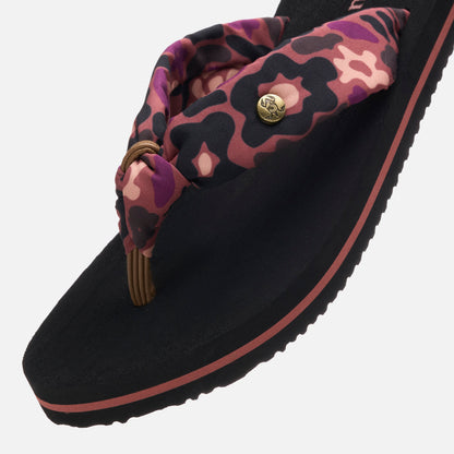 Sandalia Mujer Shancleta Negro Haka Honu