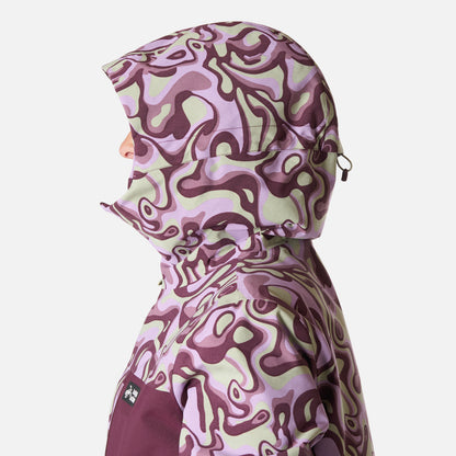 Chaqueta Mujer Yeti Print Malva Haka Honu