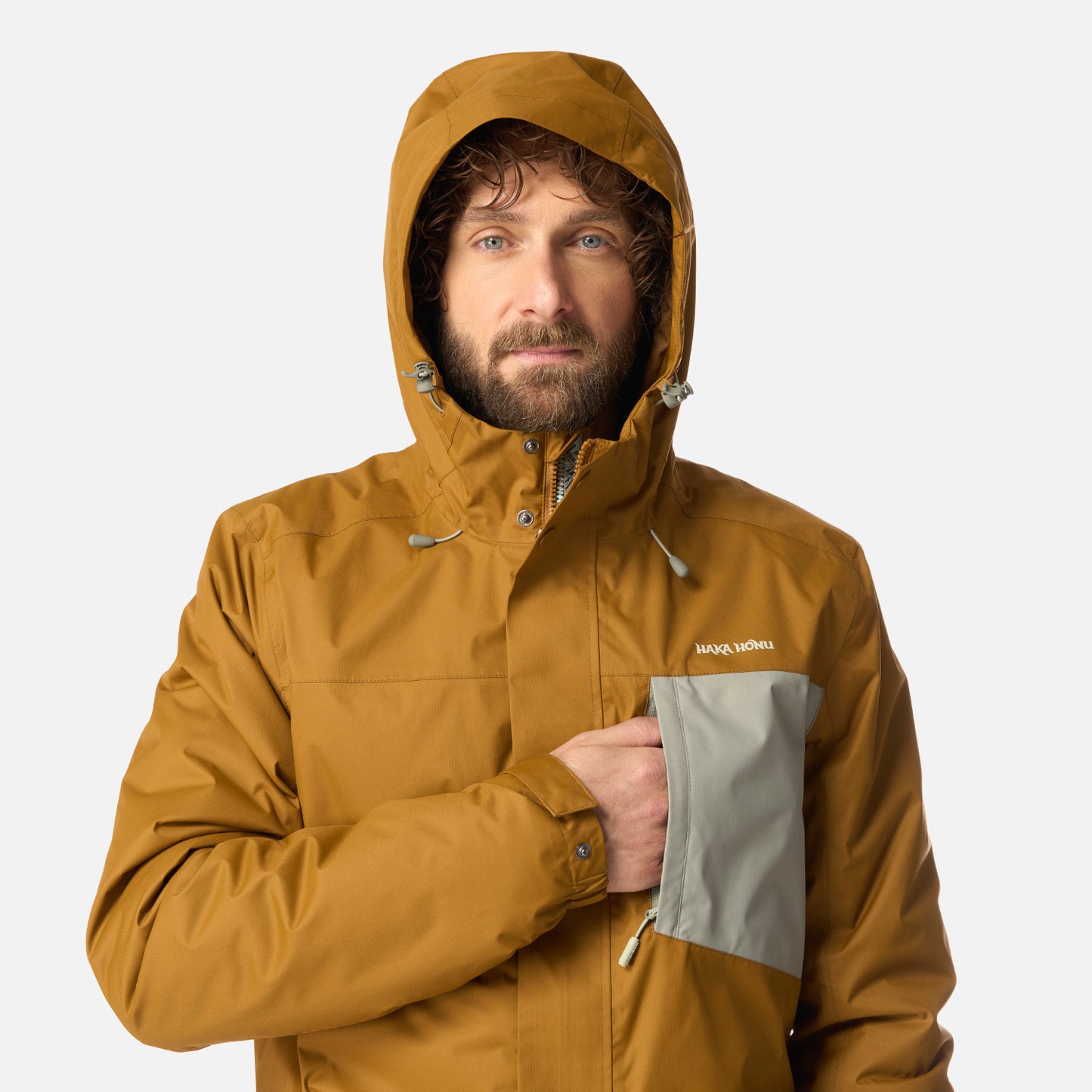 Chaqueta Hombre Terranova Mostaza Oscuro Haka Honu