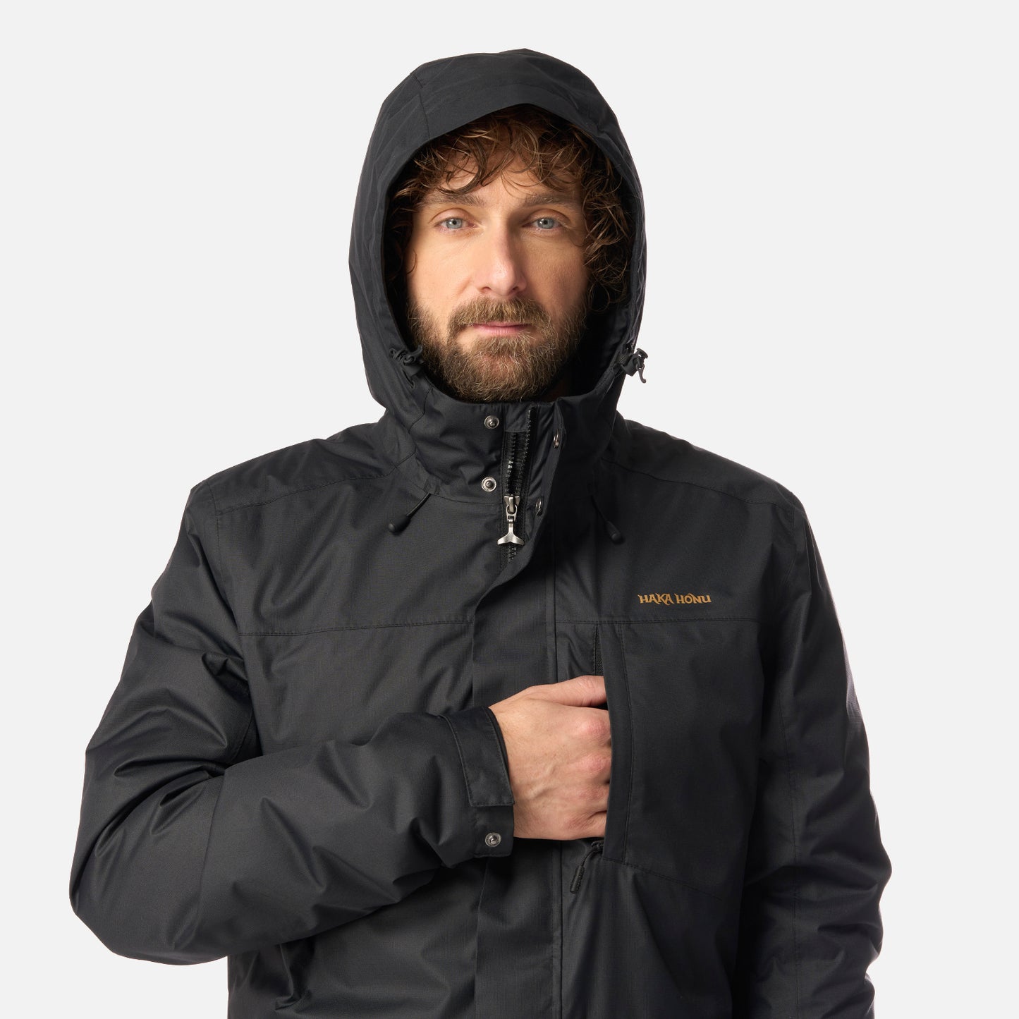 Chaqueta Hombre Terranova Negro Haka Honu