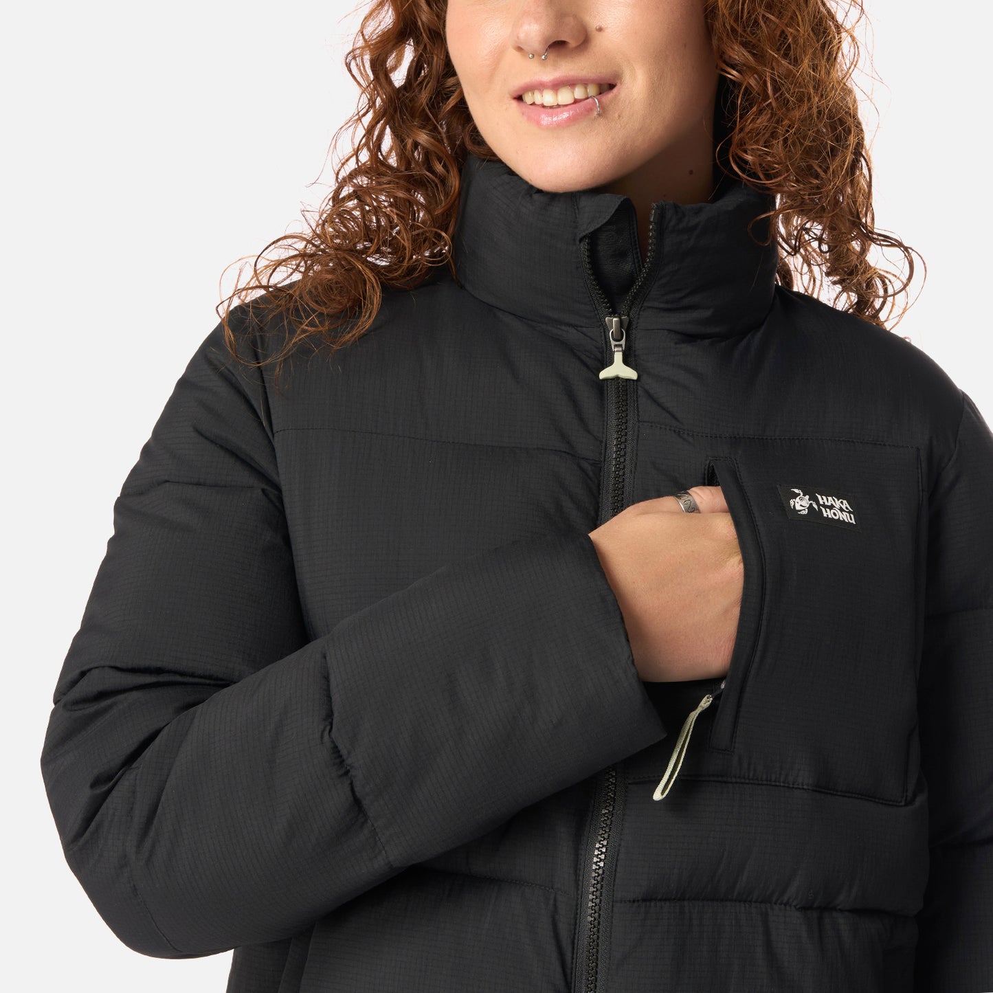 Chaqueta Mujer Aislada Negro Haka Honu