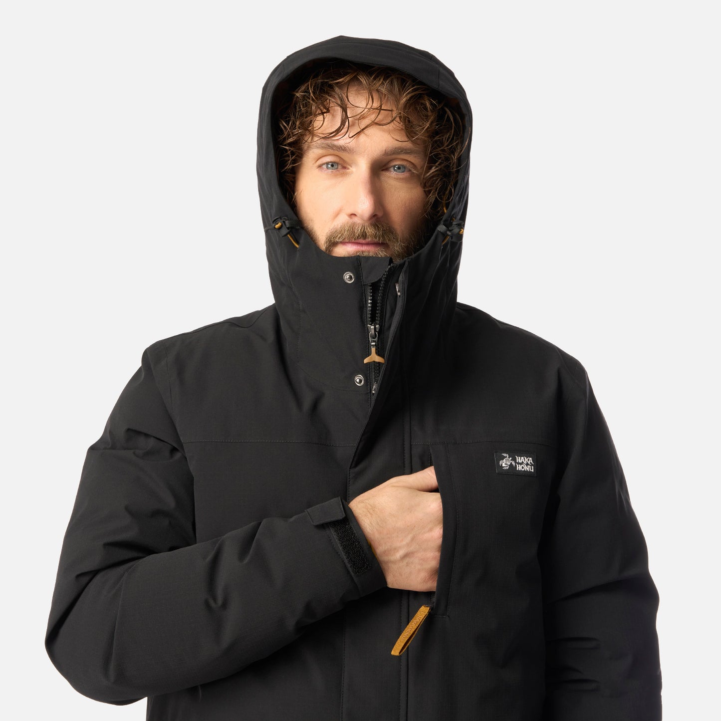 Chaqueta Hombre Diluvio Negro Haka Honu