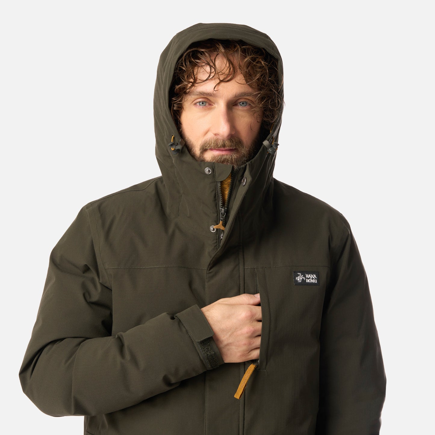 Chaqueta Hombre Diluvio Verde Militar Haka Honu