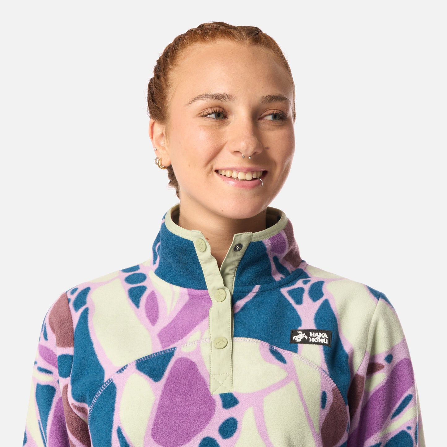 Polar Mujer Tokerau Print Lila Haka Honu