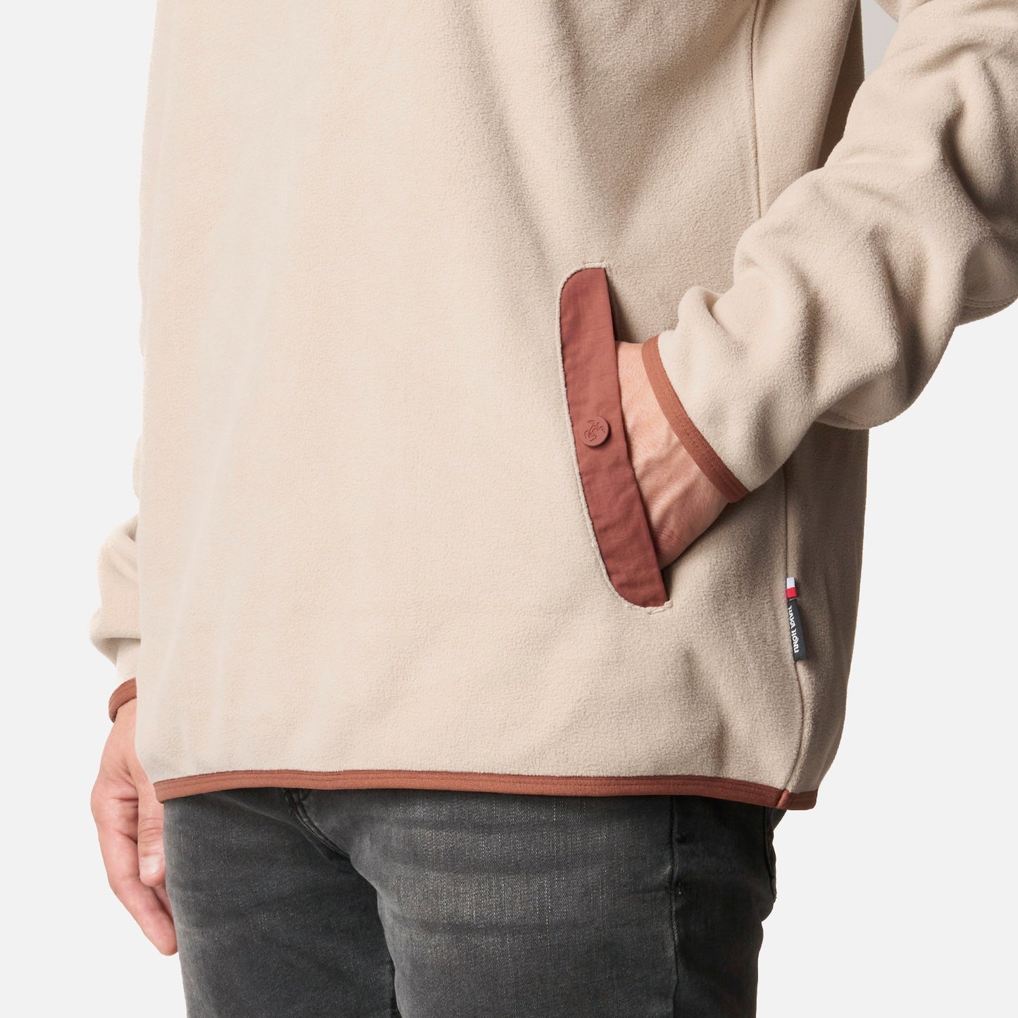 Polar Hombre Tokerau Hoody Taupe Haka Honu