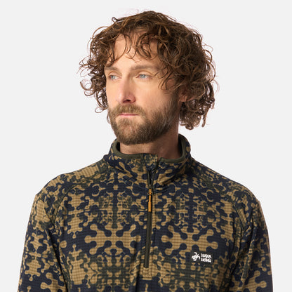 Polerón Hombre Taina Print Verde Militar Haka Honu