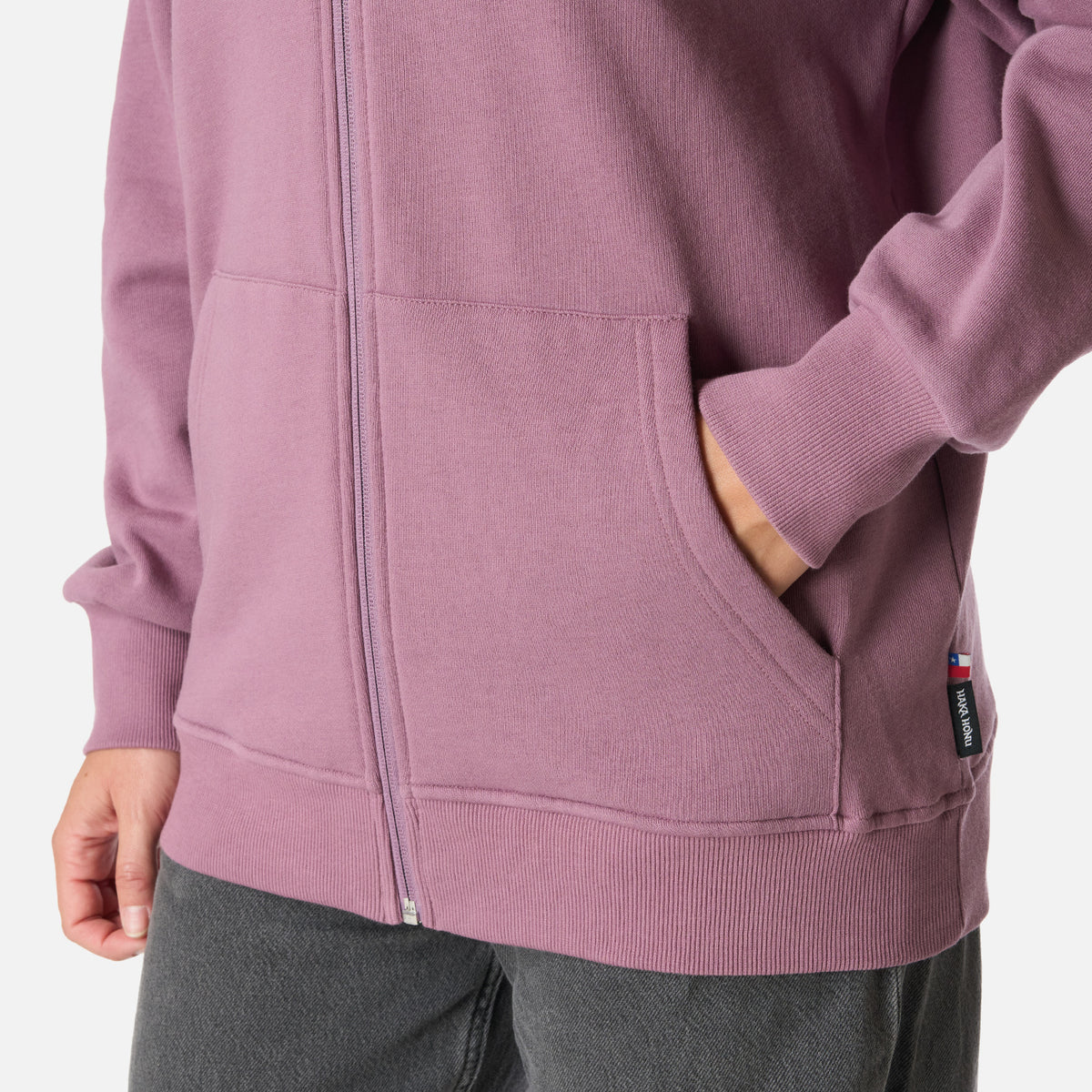 Polerón Mujer Motomami Full Zip Lila Haka Honu