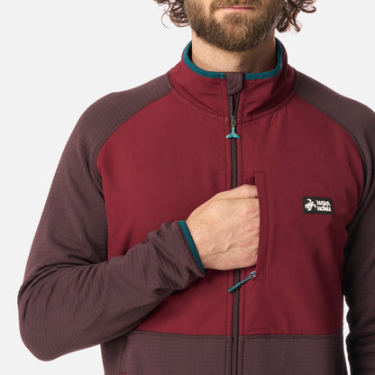 Polerón Hombre Taina Full Zip Burdeo Haka Honu