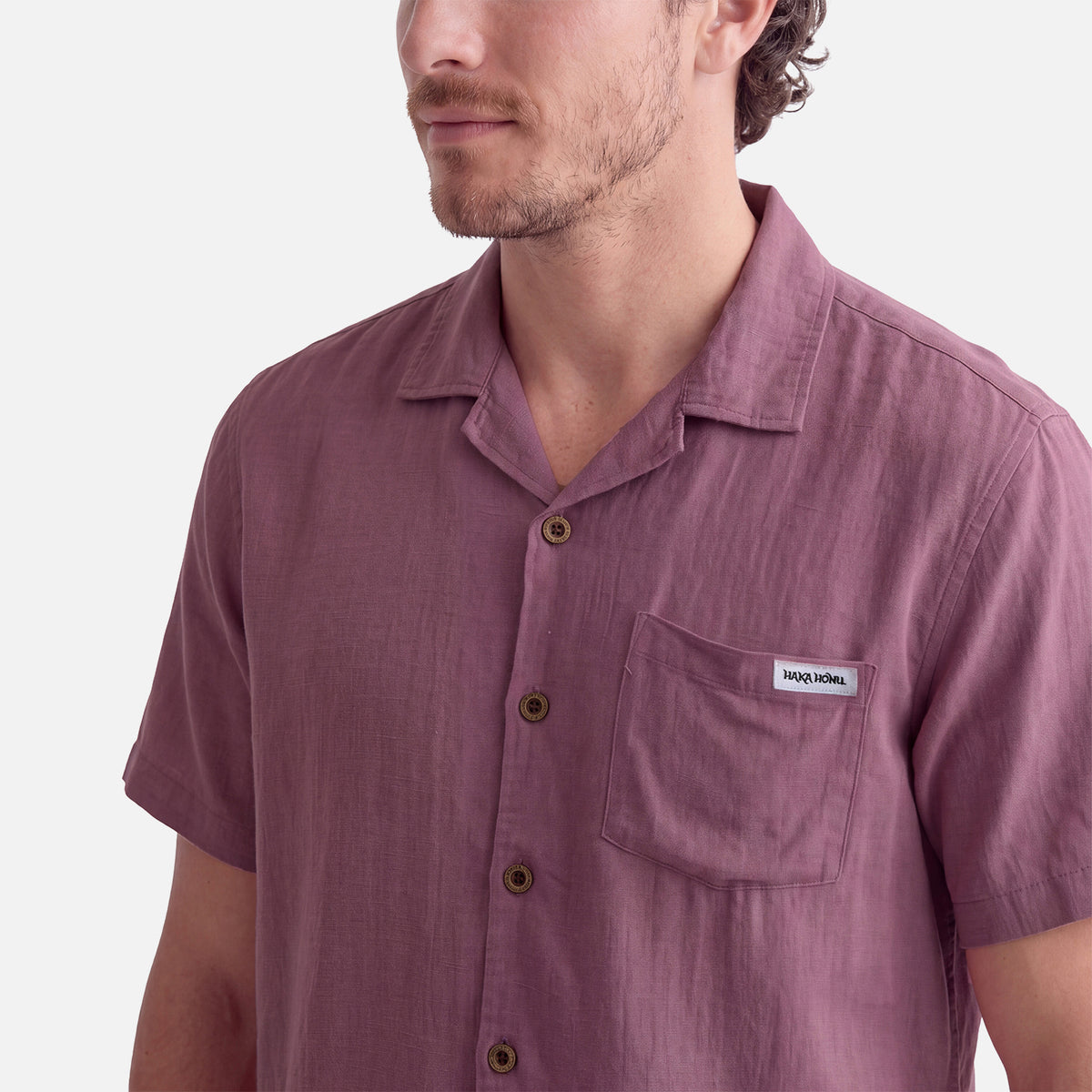 Camisa Hombre Linaje Lila Haka Honu