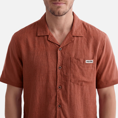 Camisa Hombre Linaje Terracota Haka Honu