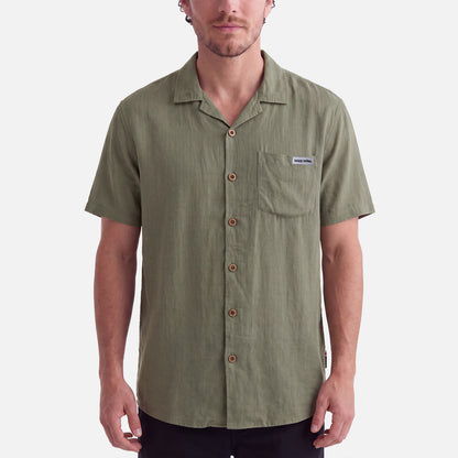 Camisa Hombre Linaje Verde Oliva Haka Honu