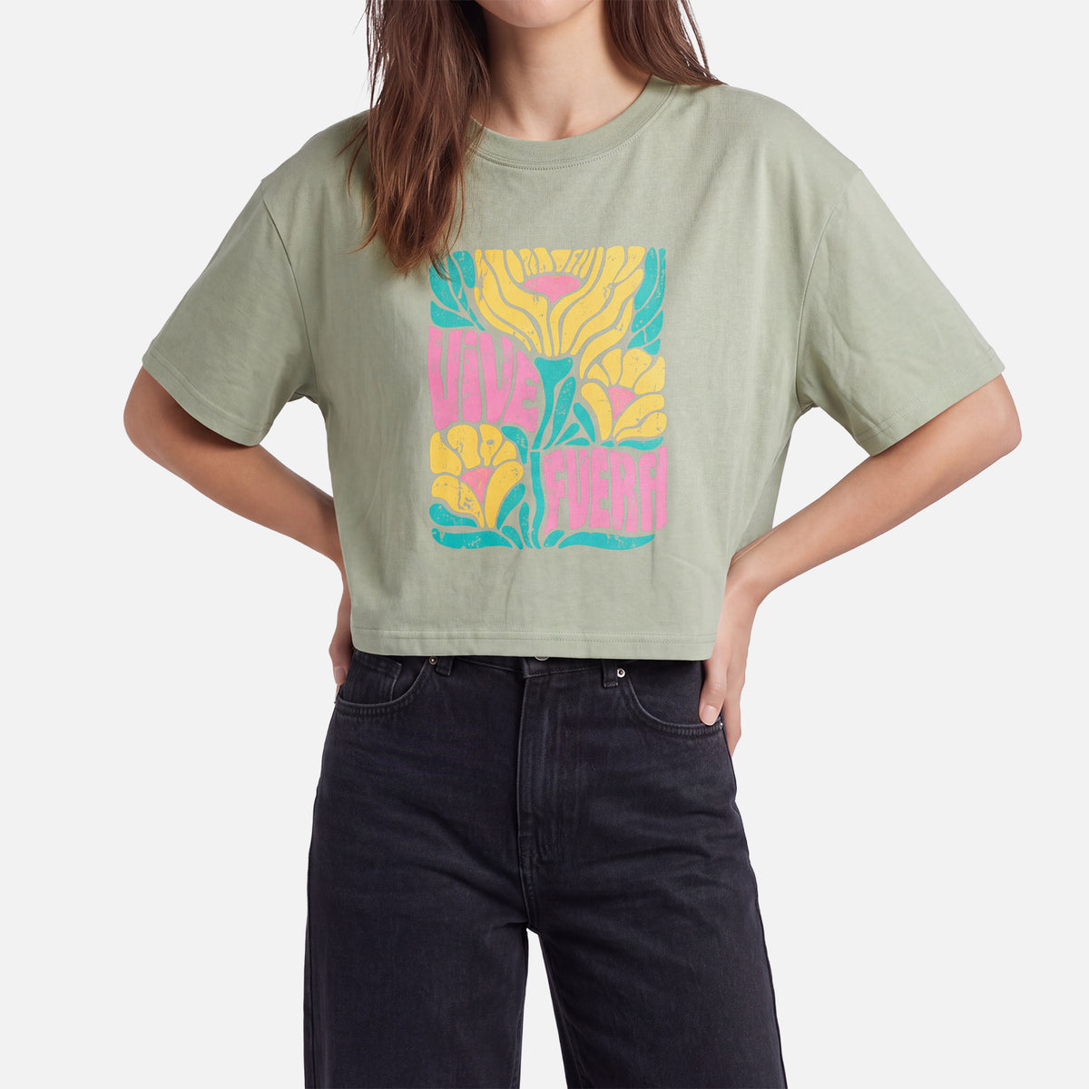 Polera Mujer Floreada Jade Haka Honu