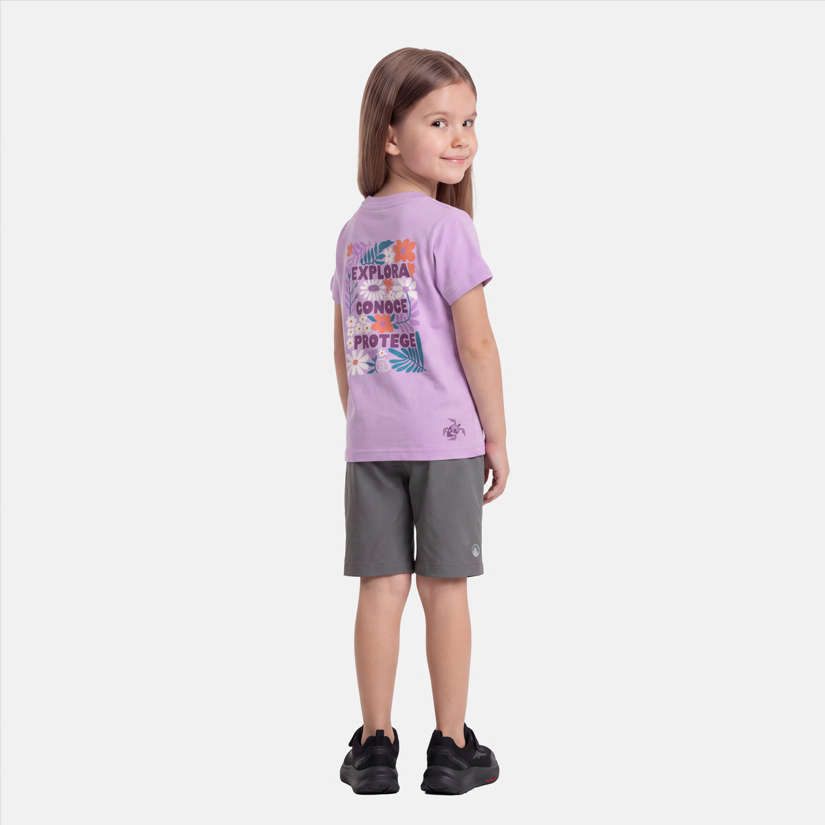 Polera Niña Juega Fuera Malva Haka Honu