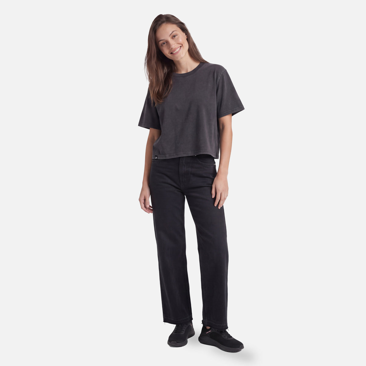 Polera Mujer Sin Prisa Gris Oscuro Haka Honu