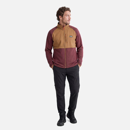 Polerón Hombre Taina Full Zip Burdeo Haka Honu