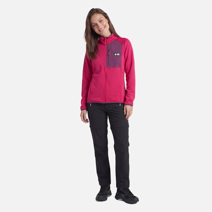 Polerón Mujer Taina Full Zip Frambuesa Haka Honu