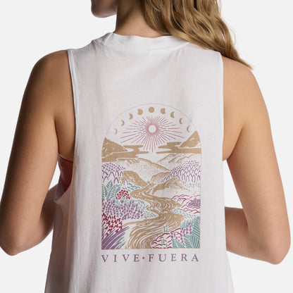 Polera Mujer Cornisa Blanco Haka Honu