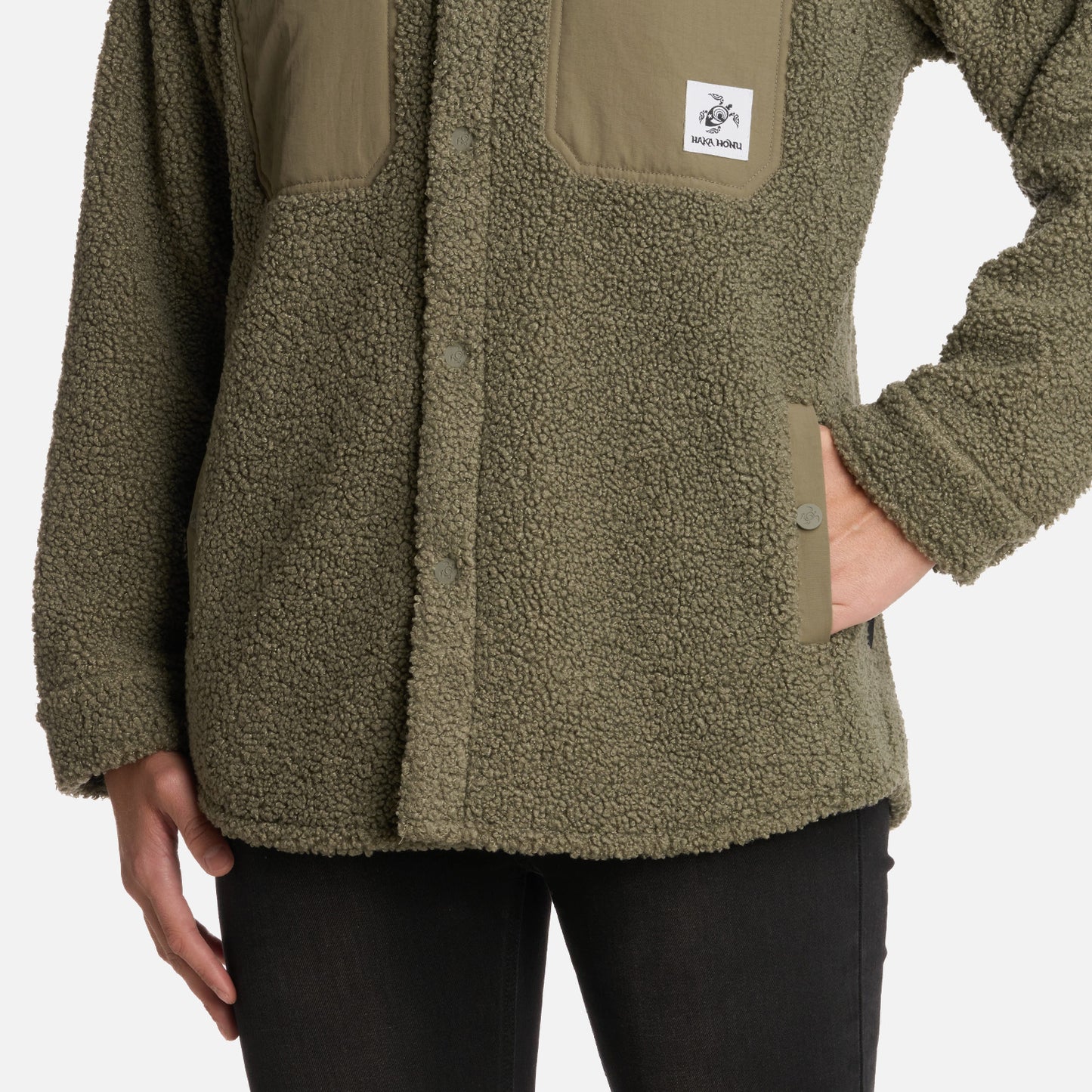 Chaqueta Mujer Leñadora Verde Oliva Haka Honu